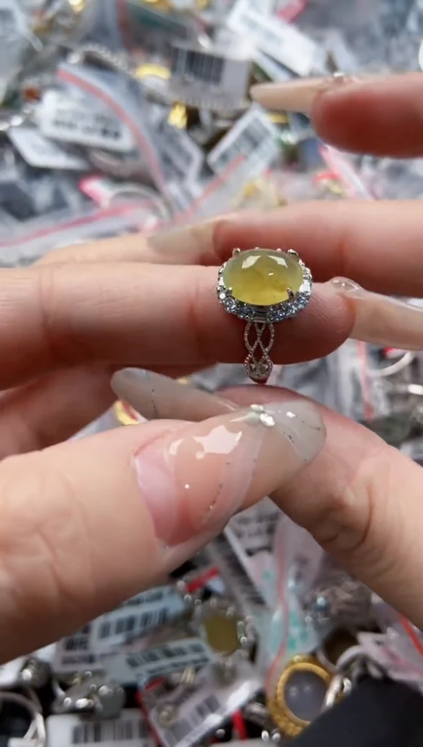 银S925镶嵌戒指翡翠150000   3