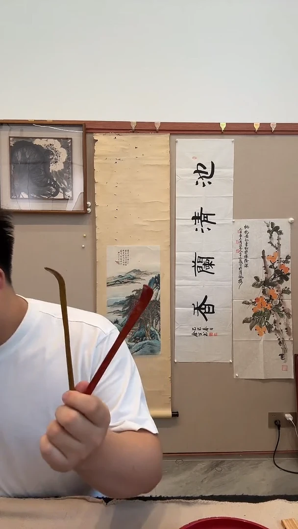 书法j大漆 漆某器一件