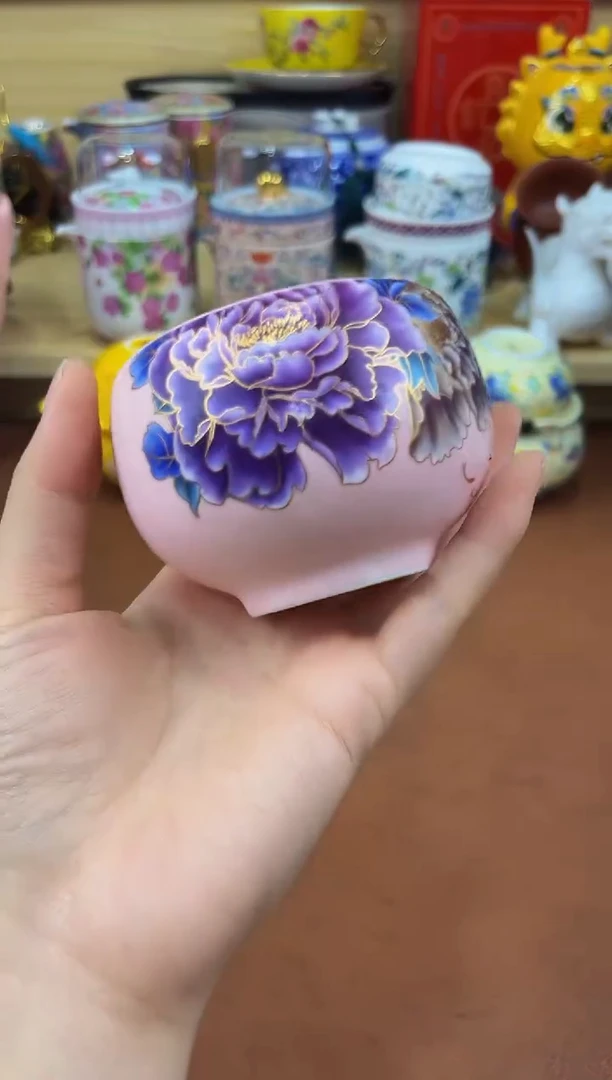 陶瓷茶具摆件旅行套组