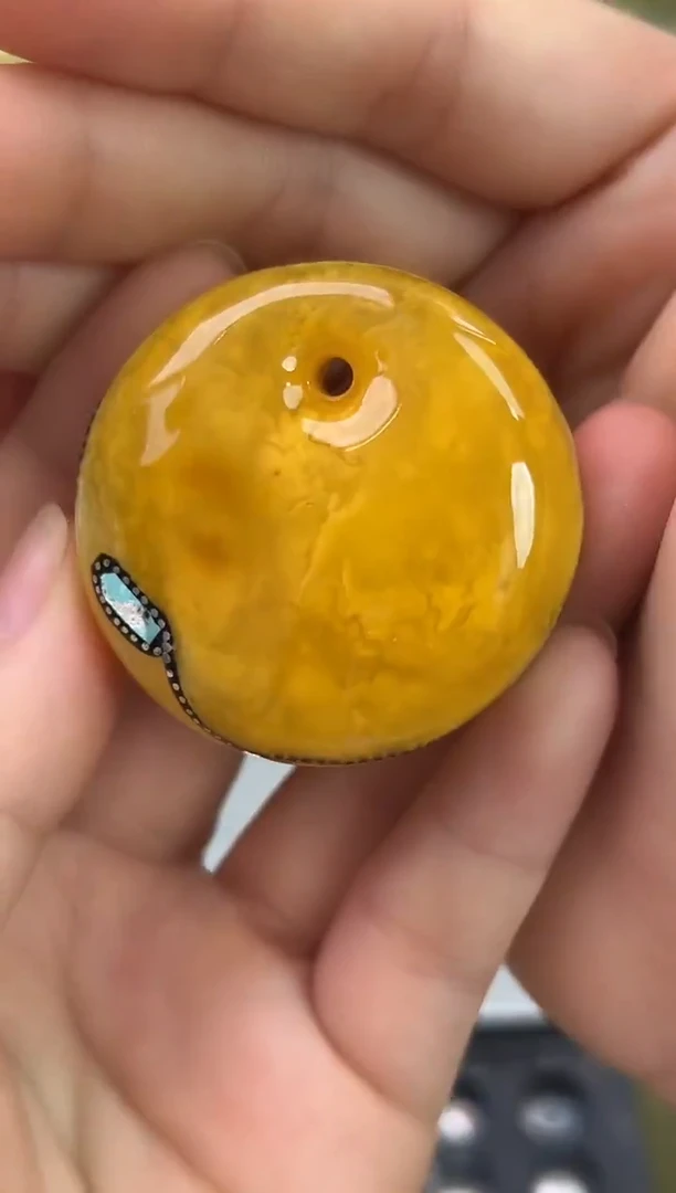 裸石琥珀未镶嵌琥珀蜜蜡吊坠