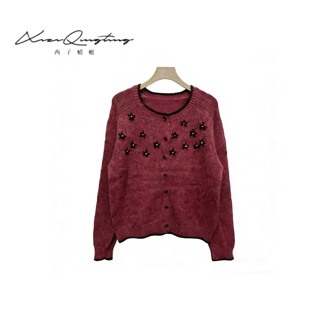 【QT专属】2025冬季新款提花针织衫XZ57462