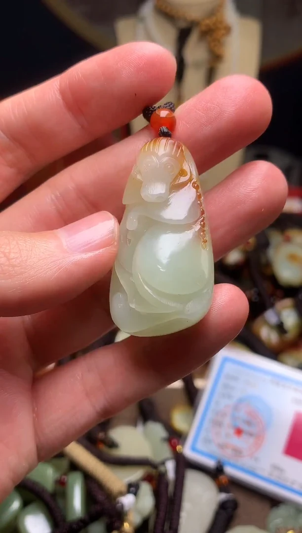 颈饰未镶嵌和田玉新疆料青海料清水和田玉吊坠