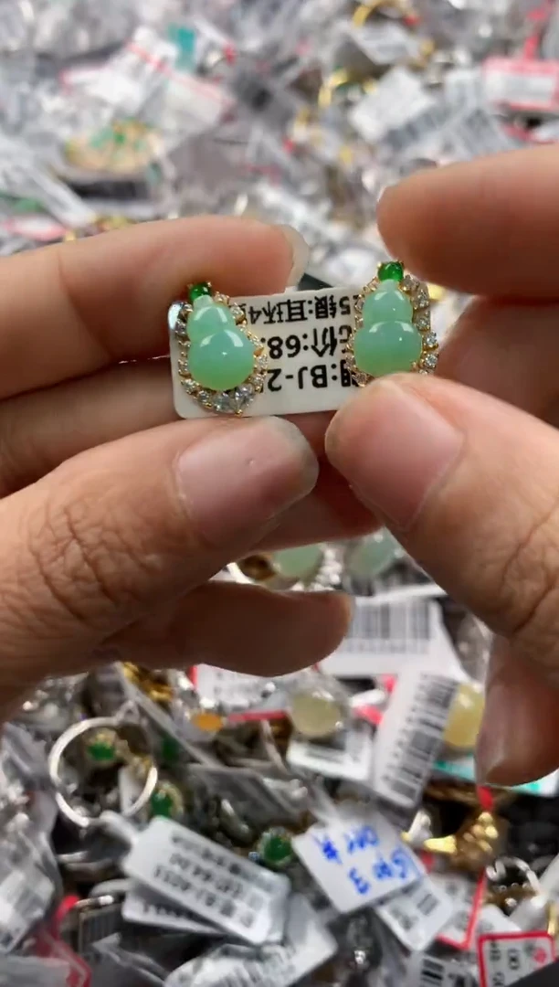 银S925镶嵌戒指翡翠555    10
