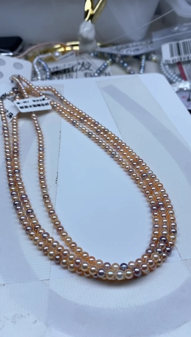 颈饰未镶嵌淡水珍珠糖果4-5 多样性发货，发1条