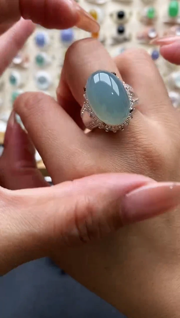 未镶嵌戒指翡翠缅甸天然A货翡翠22  1-5