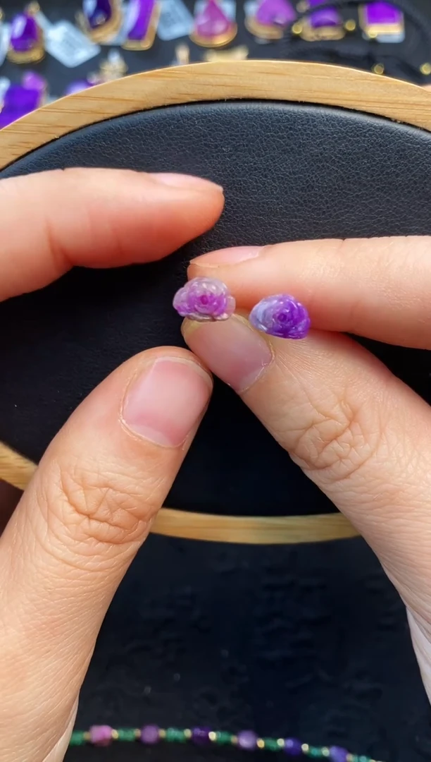 苏纪石（舒俱来）银S925镶嵌耳饰3