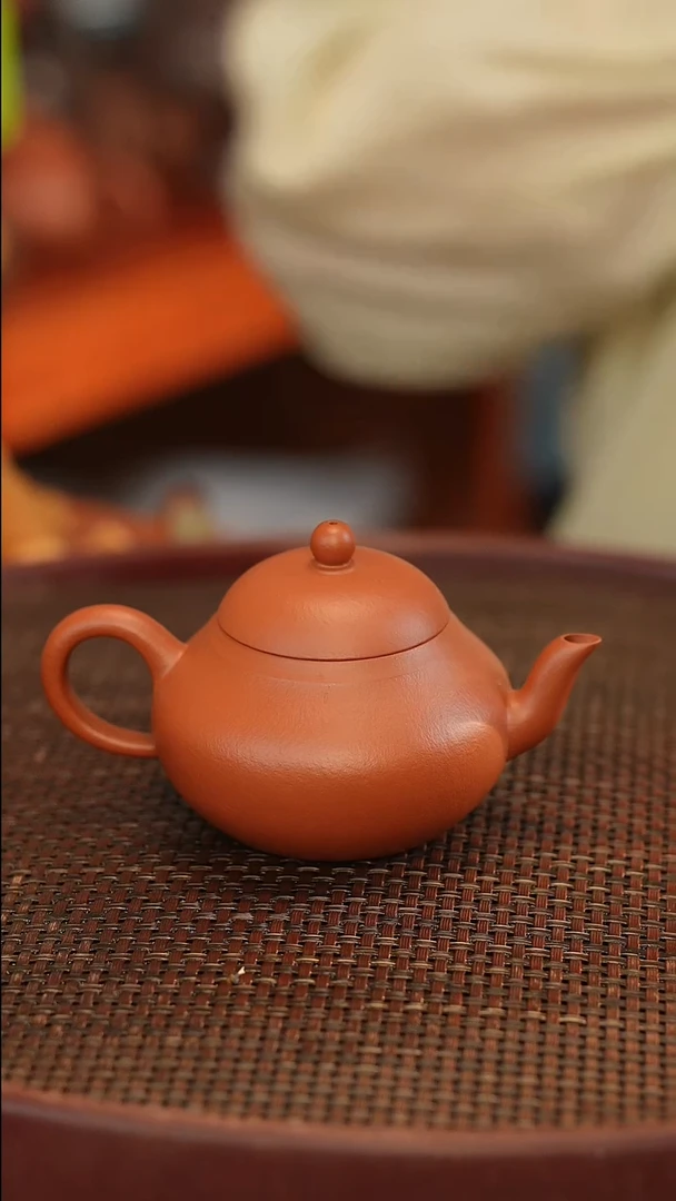 茶壶紫砂全手 大红袍 宽口 170cc