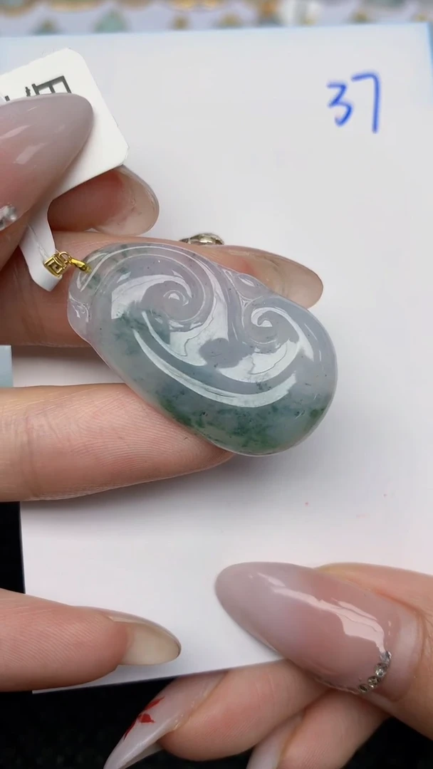 【闪购商品】翡翠颈饰18K金镶嵌天然翡翠A货