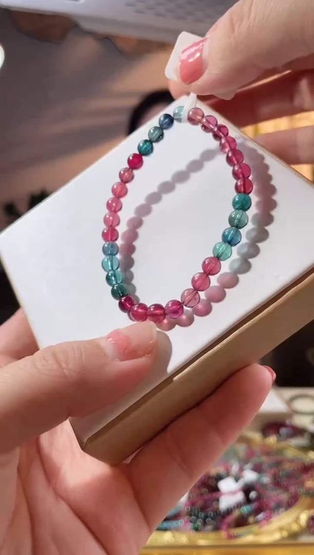 【闪购商品】碧玺手链未镶嵌单圈手链5.5+