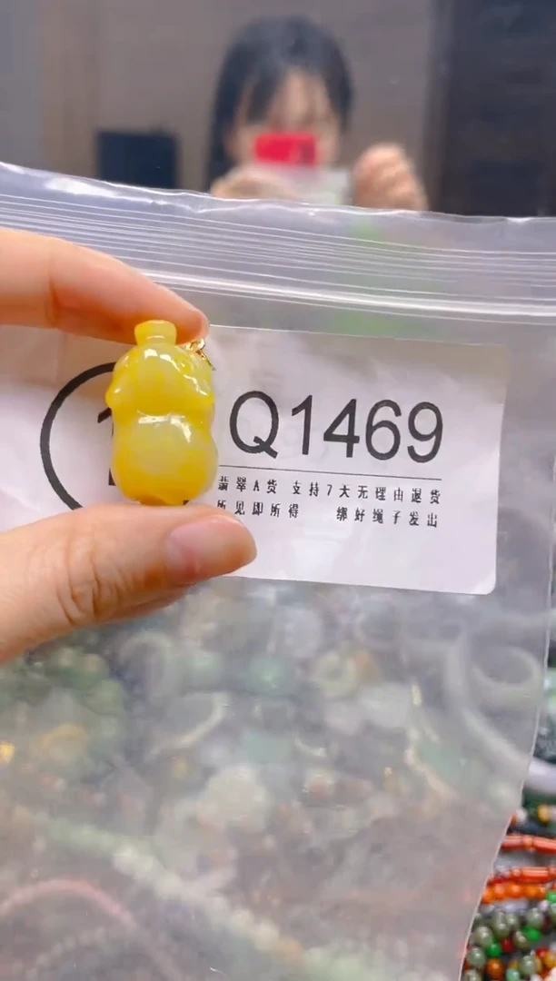 翡翠未镶嵌颈饰/Q/翡翠A货一图一物