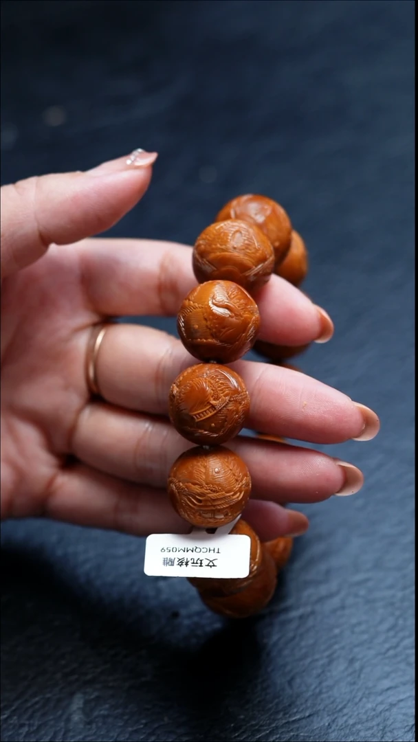 吊坠橄榄核纸*人苏工橄榄核