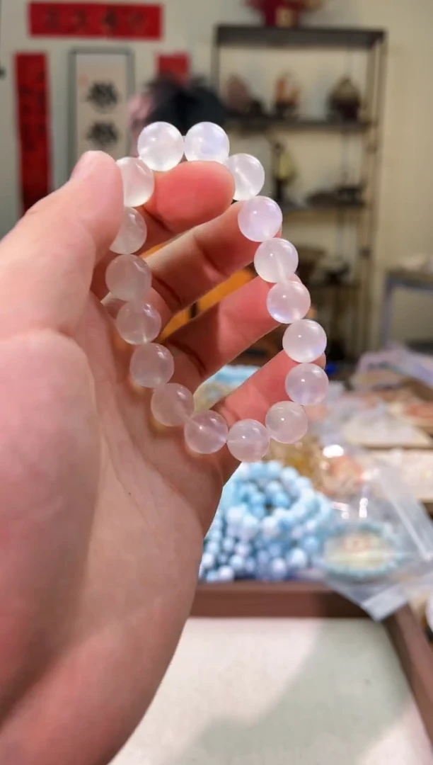 手链未镶嵌月光石12mm+蓝月光（多样性发一）