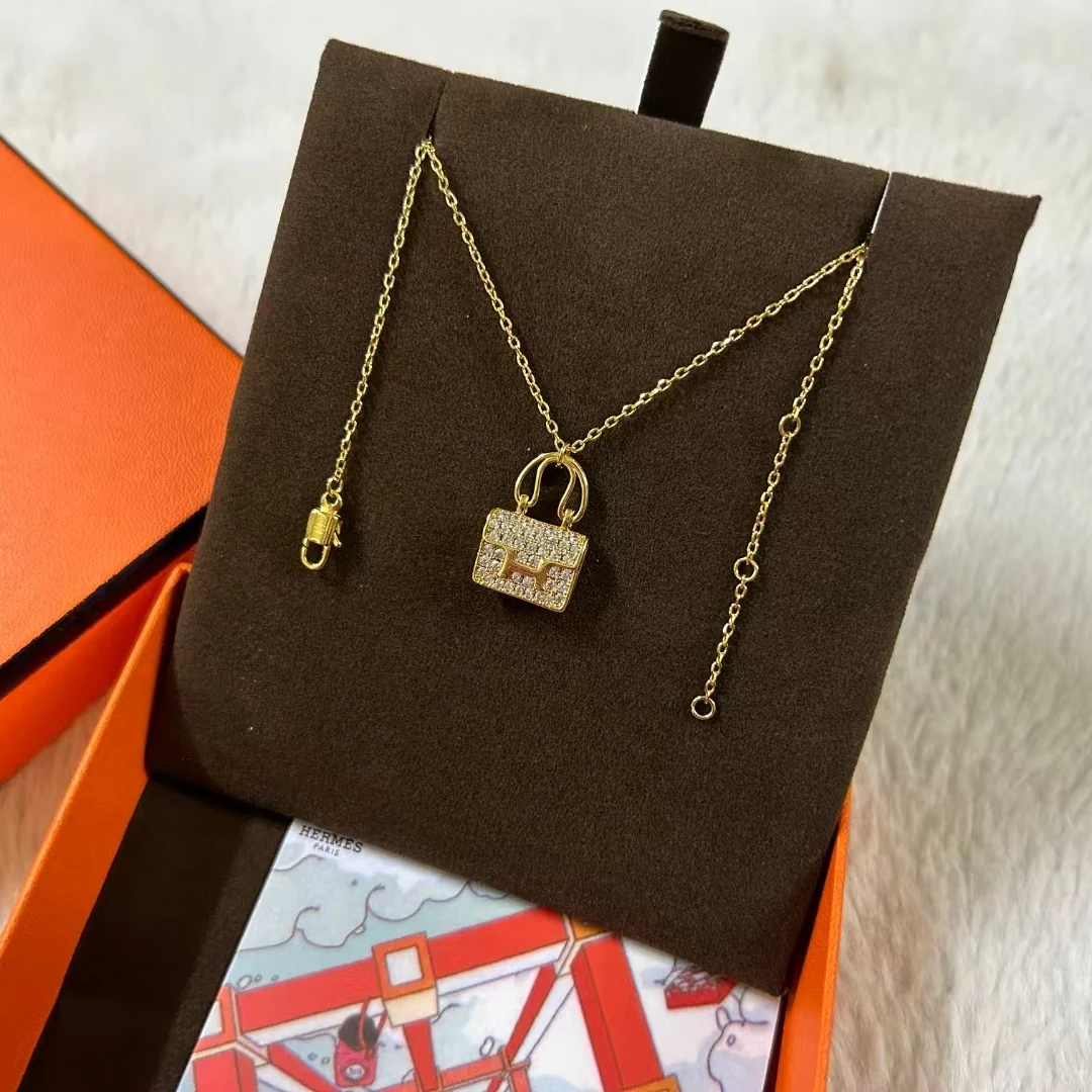 高版本CNC精工制作H家手提包项链吊坠氛围感配饰