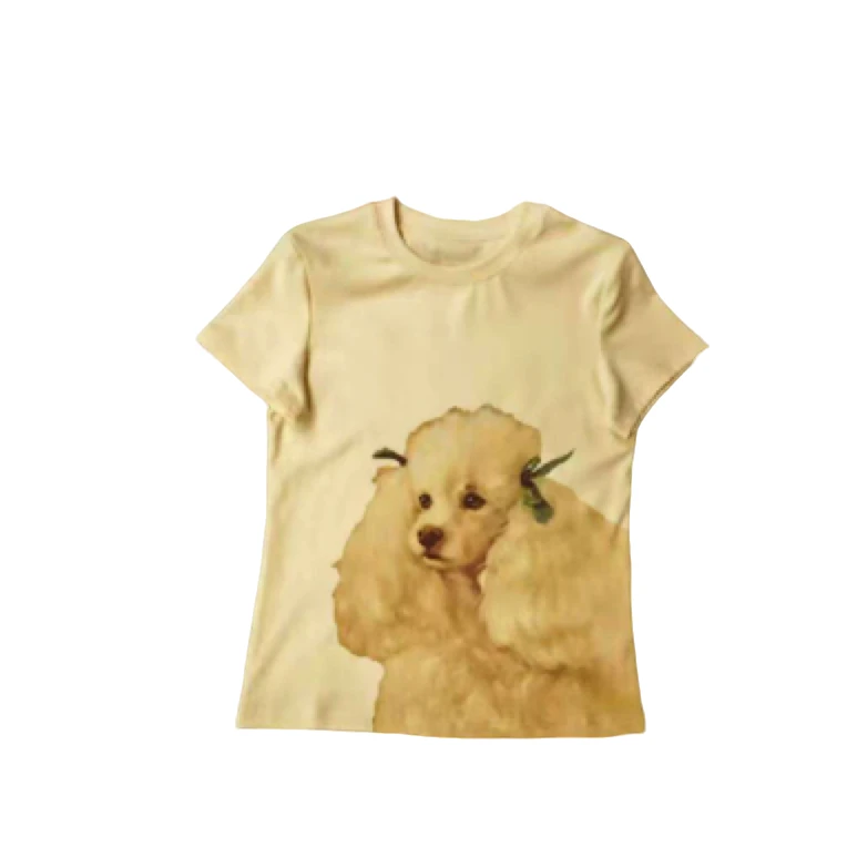 贵宾狗狗印花T恤124