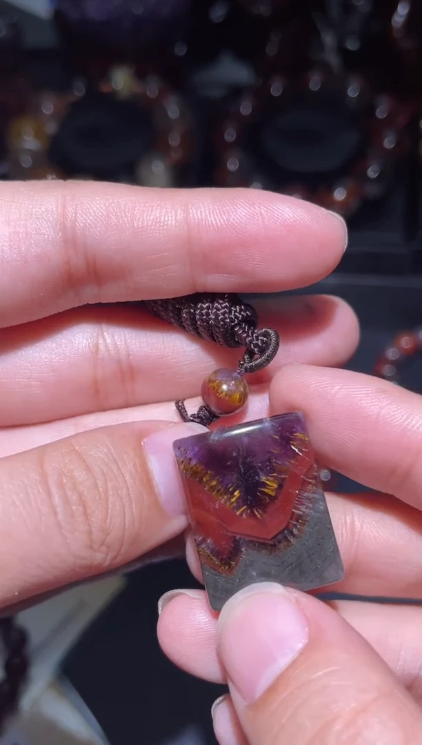 吊坠未镶嵌水晶极光