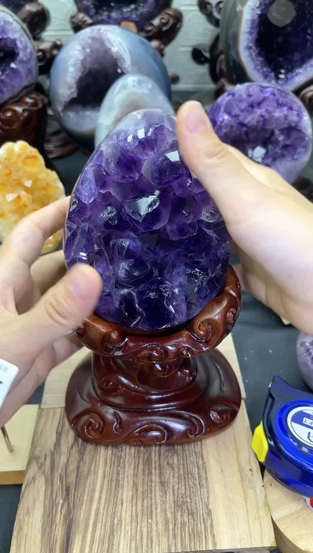 大型摆件（非配饰）未镶嵌紫晶526号龙蛋