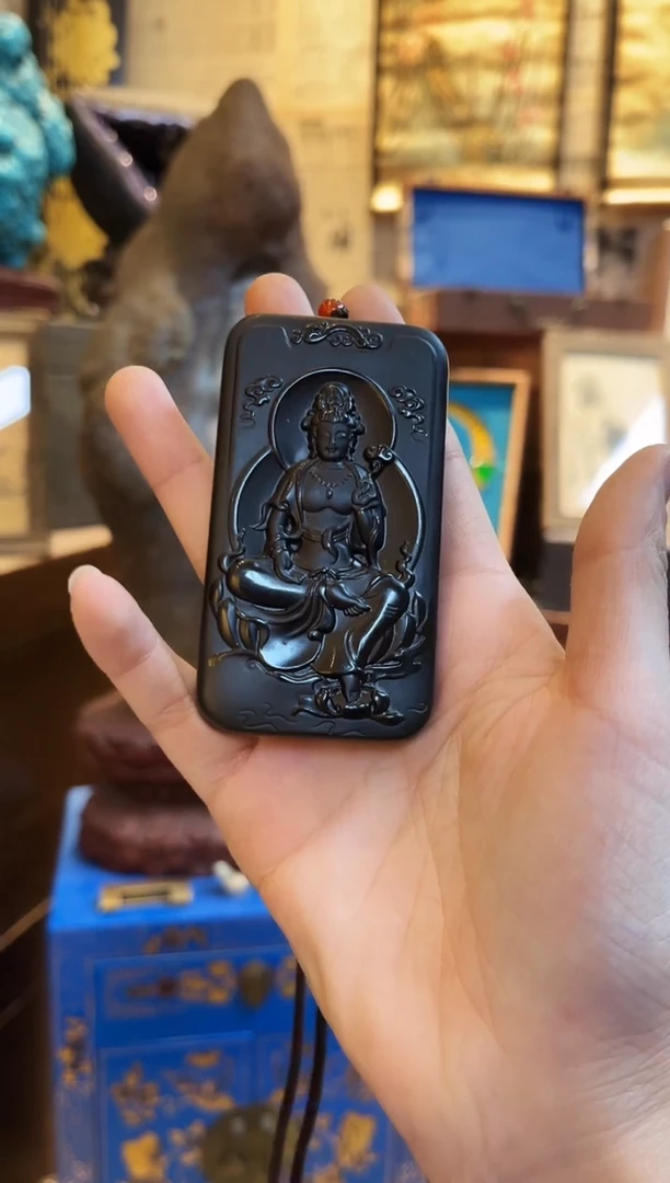 【闪购商品】和田玉玉牌未镶嵌和田玉挂件观音 M052