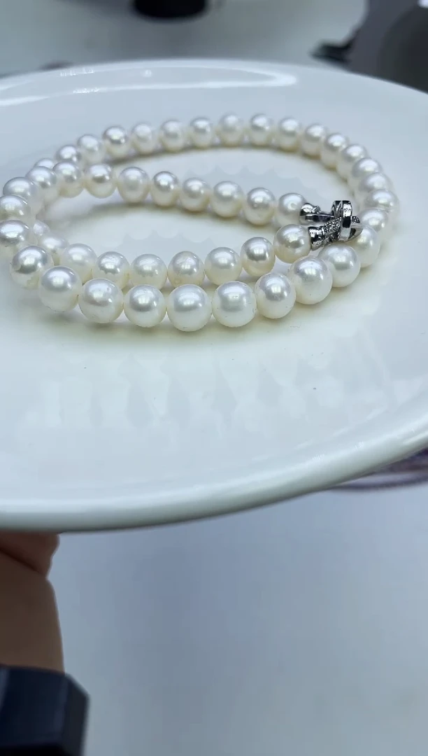 未镶嵌项链淡水珍珠白色系项链