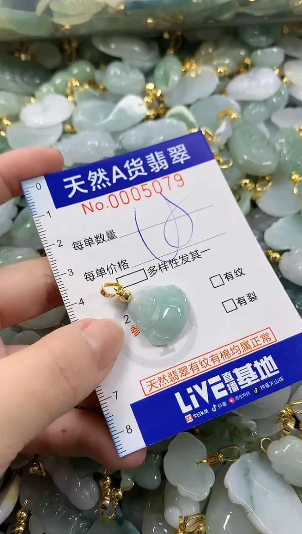 颈饰未镶嵌翡翠天然A货翡翠