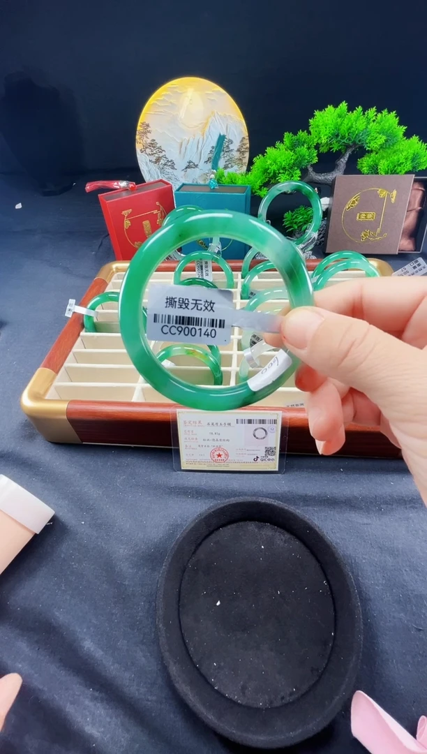 未镶嵌手镯石英质玉（非洲翠）真品上等纯天然非洲翠玉手镯石英质玉