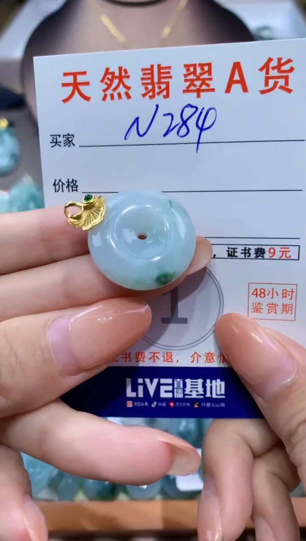 翡翠未镶嵌颈饰天然翡翠A货挂件