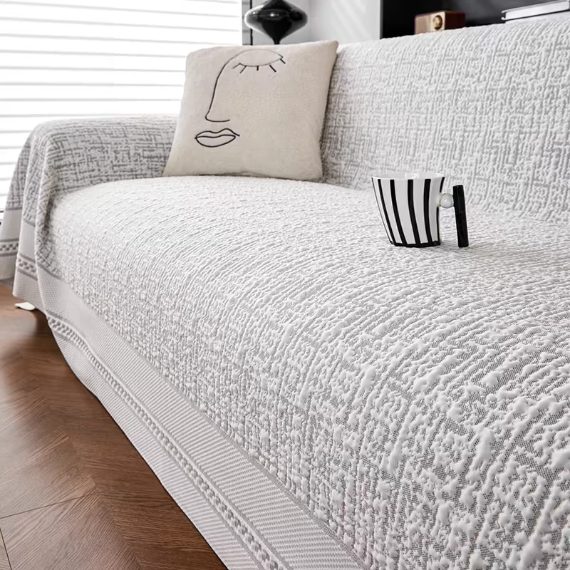 冰丝曼莎盖布巾夏季沙发巾全盖沙发垫防滑沙发套新增防滑沙发盖布