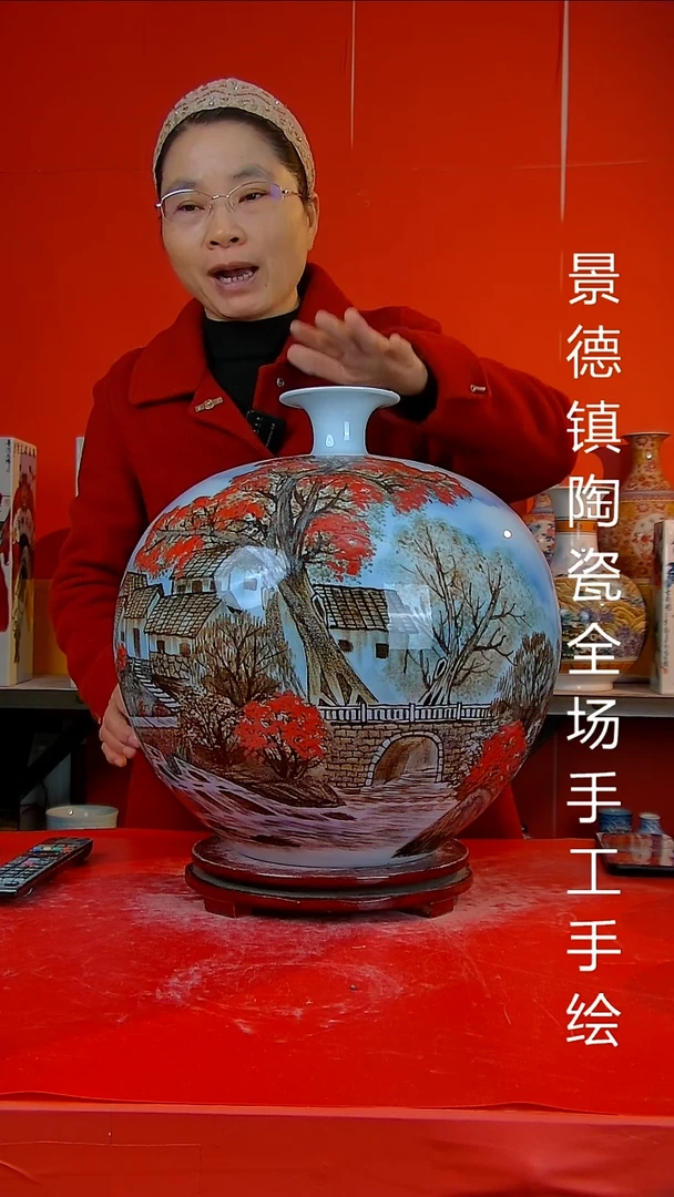 摆件陶瓷景德镇陶瓷 全场手工手绘