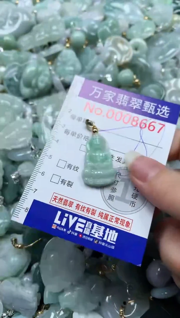 吊坠(不含链)未镶嵌翡翠8667