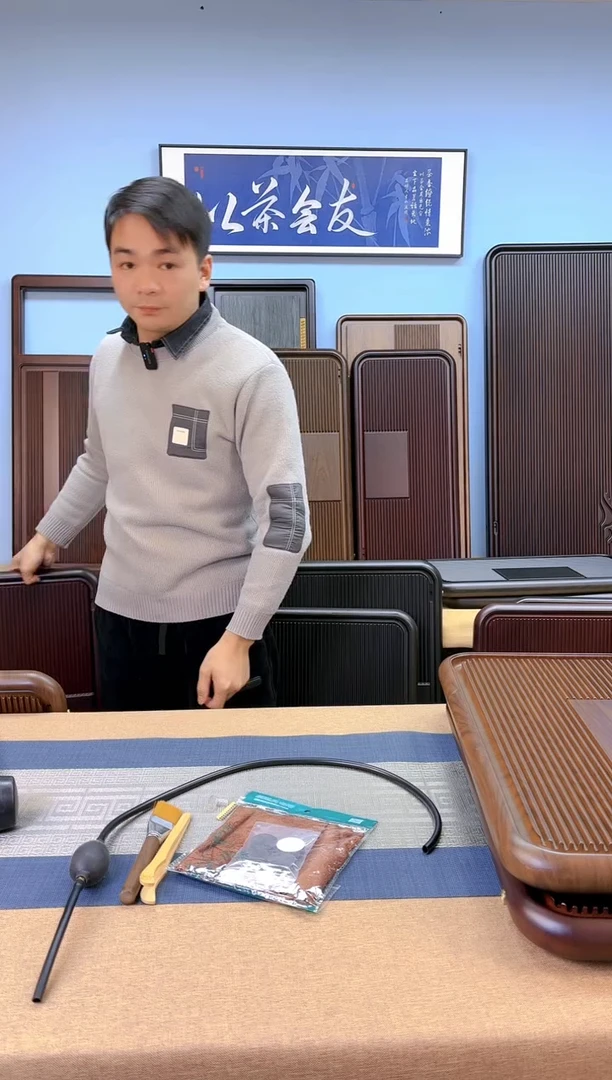 【闪购商品】凌龙黄色款式茶盘90*43**4