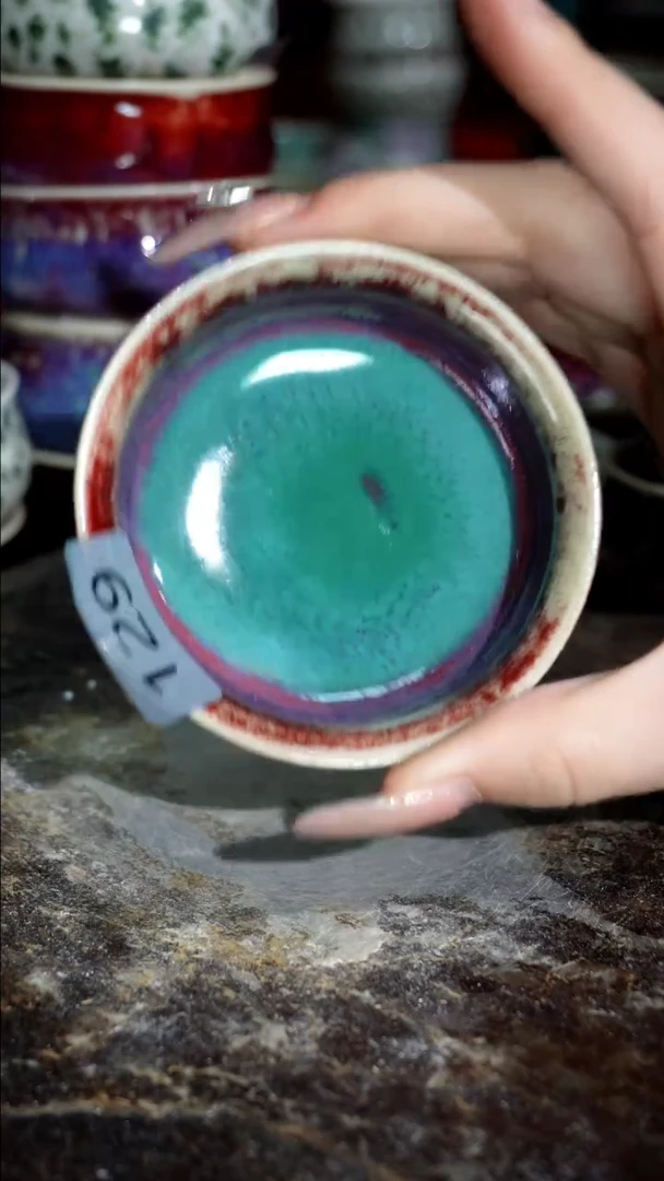 摆件精品窑变钧瓷茶器