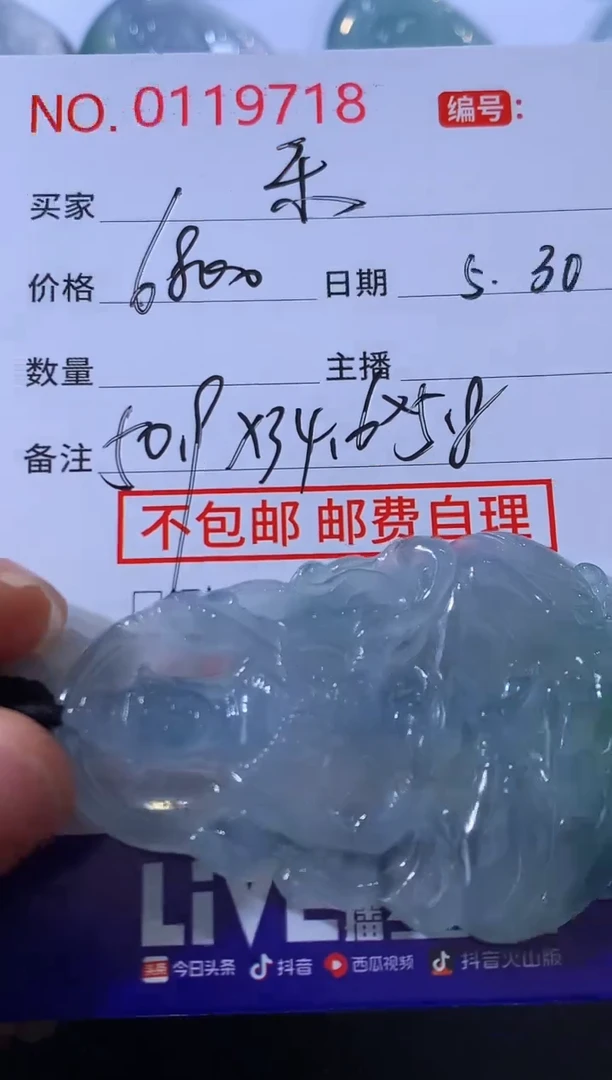 翡翠未镶嵌颈饰 乐