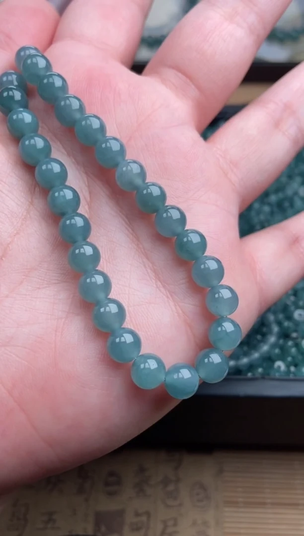 【闪购商品】翡翠手串未镶嵌多样性发货27颗卡6.9