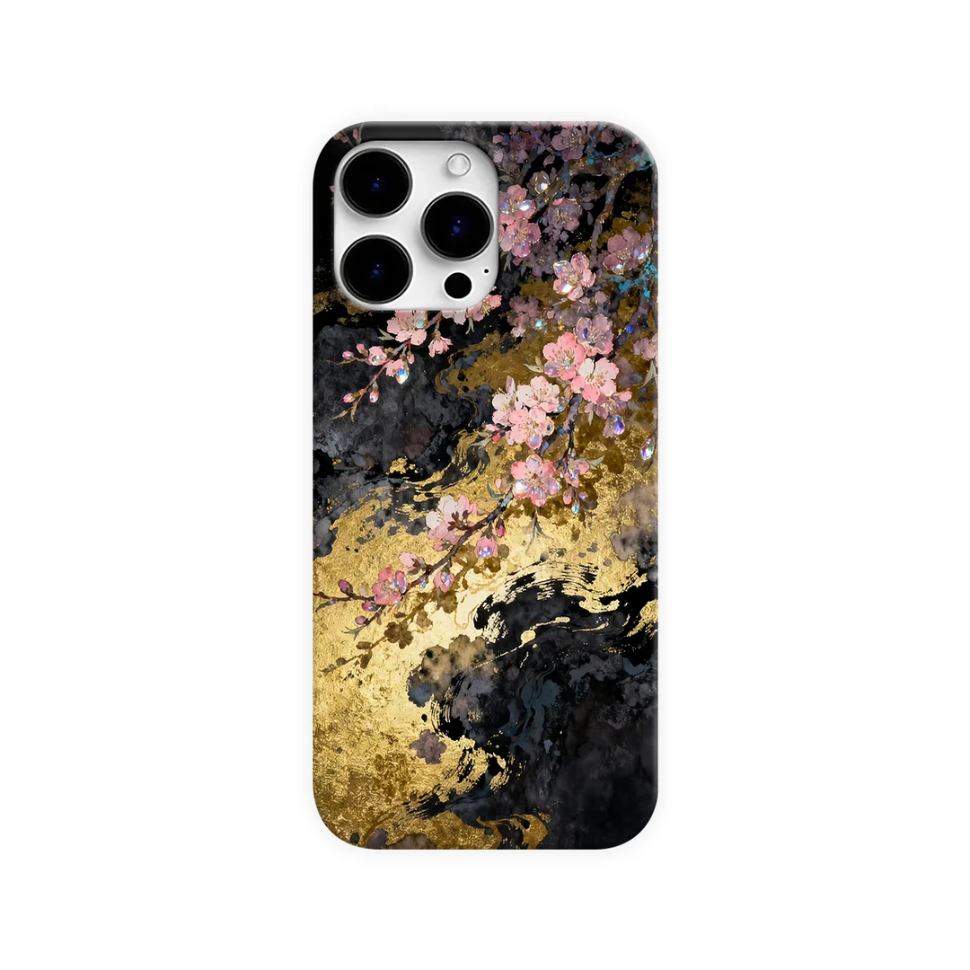 灼金桃枝适用于苹果17promax华为mate荣耀vivo小米oppo一加高级感