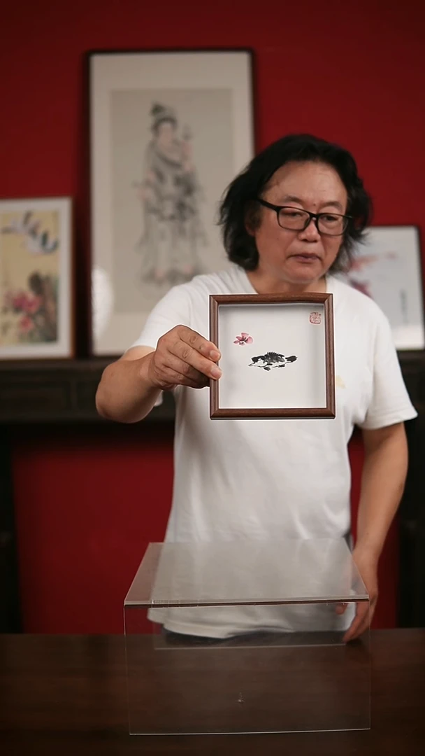 国画手写手绘-6寸摆台