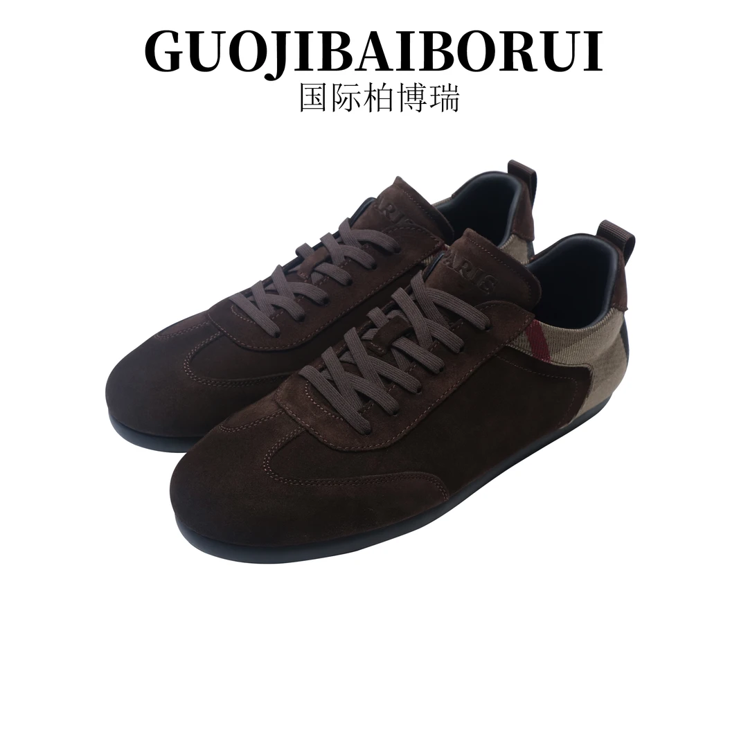 国际柏博瑞男鞋2025新款夏季低帮透气百搭时尚休闲鞋舒适潮流板鞋