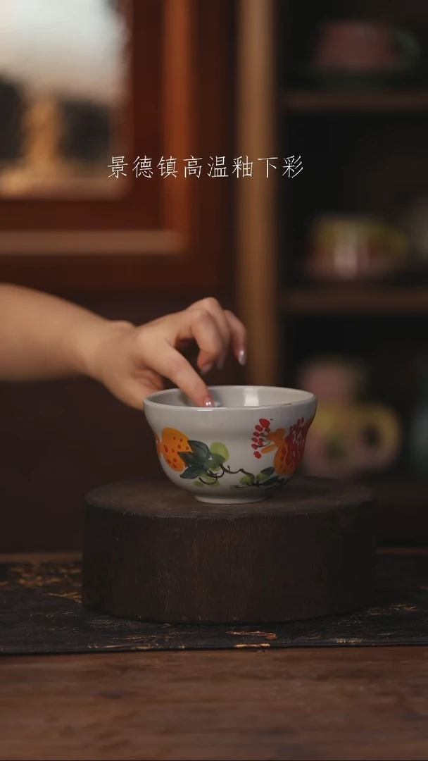 陶瓷景德镇高温釉下手绘陶瓷129
