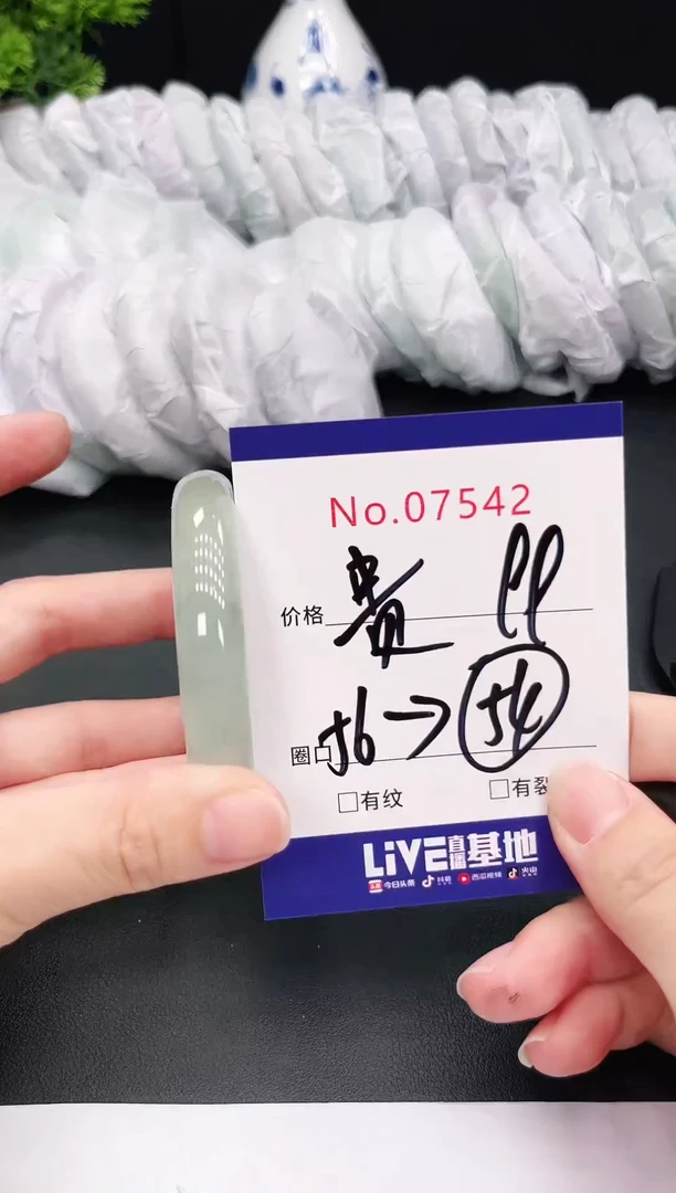 未镶嵌手镯翡翠7542