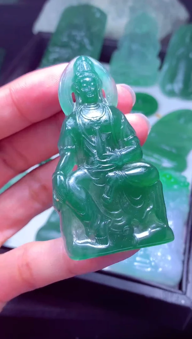 未镶嵌定制翡翠路*乙天然缅甸翡翠A货毛货多样性发货其一