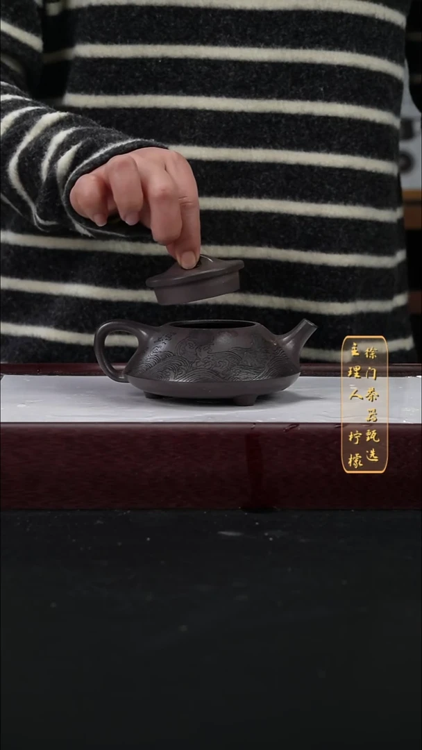 茶壶紫砂 观沧海  子冶石瓢