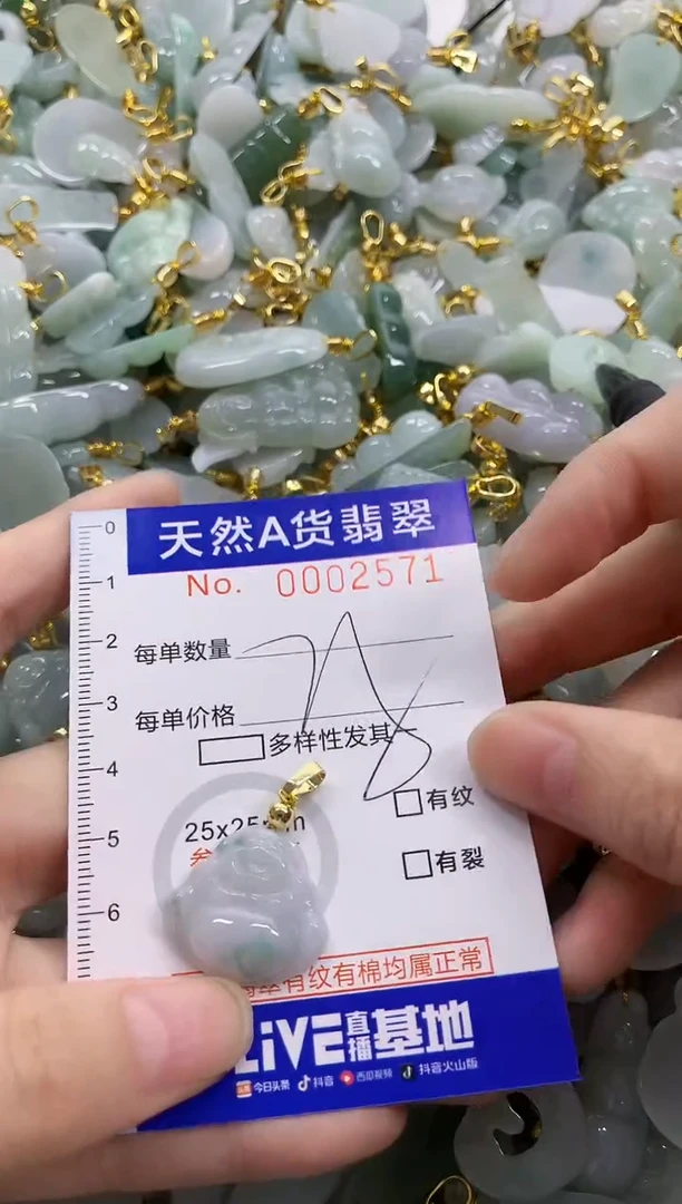 颈饰未镶嵌翡翠天然A货翡翠