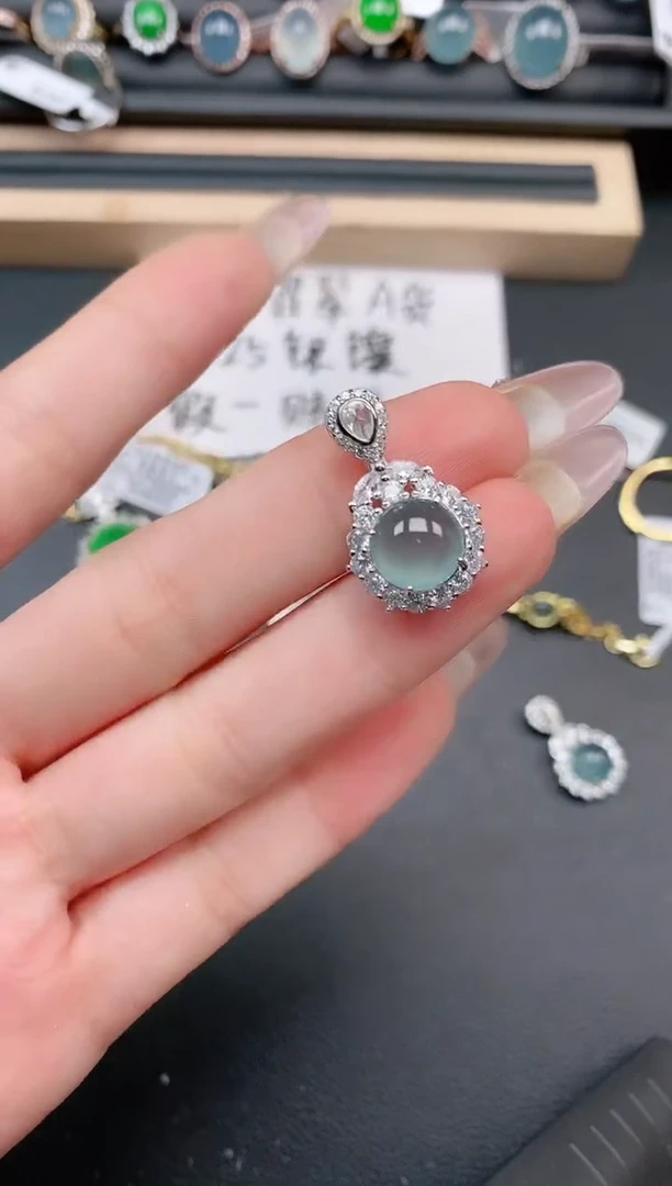 银S925镶嵌戒指翡翠111111