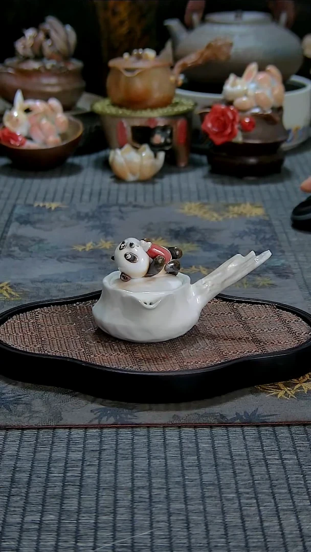 黄老师柴烧迷你侧把宝瓶