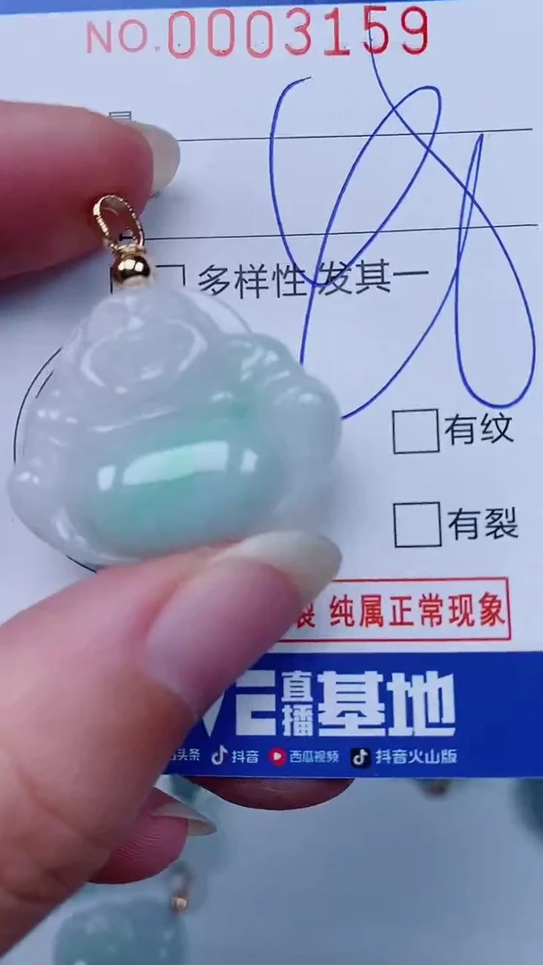 翡翠未镶嵌颈饰00003159