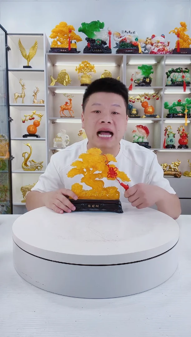 摆件迎客松招财树