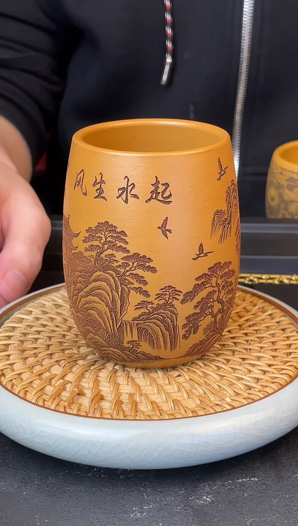 风生水起  黄金朱泥  主人杯