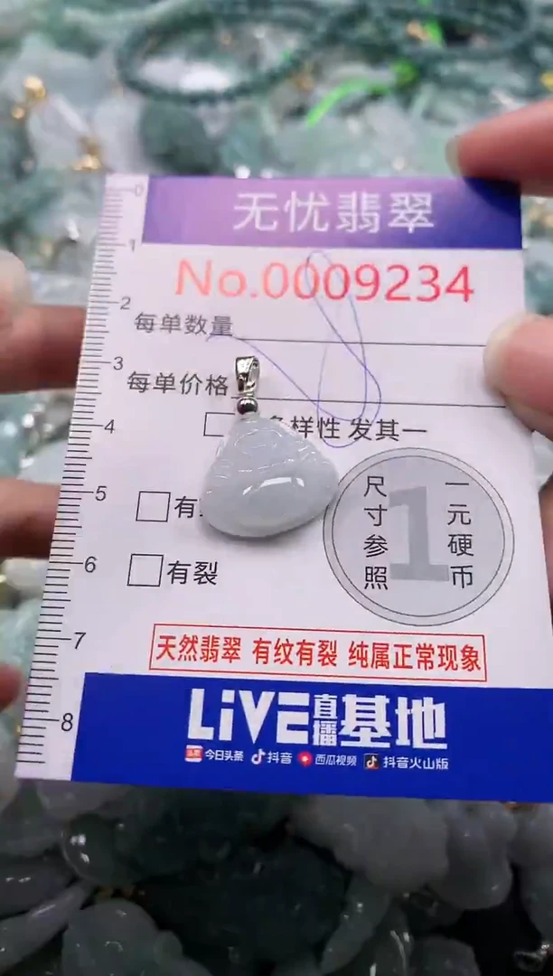 吊坠(不含链)未镶嵌翡翠9234