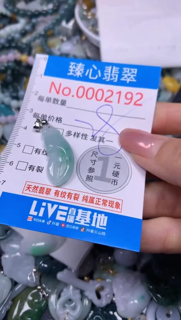 【闪购商品】翡翠颈饰未镶嵌含绳0002192