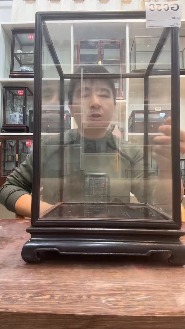 东非黑黄檀（紫光檀）20*20*30玻璃罩058