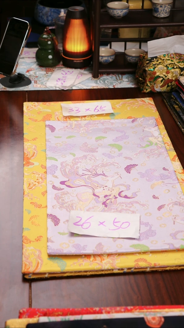 【一鹿有你双面】中国风干泡织锦茶席33*65