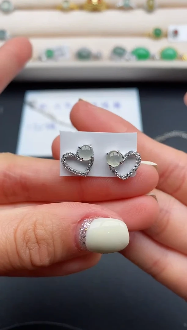 银S925镶嵌戒指翡翠7777777+2